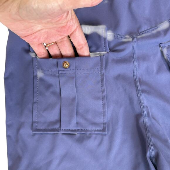 Athleisure‎ Utility Cargo Leggings Women Med Thigh Pockets Walking Hiking Pants - Picture 11 of 11